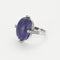 Bague 55 Bague or blanc, tanzanite et diamants 58 Facettes PL03