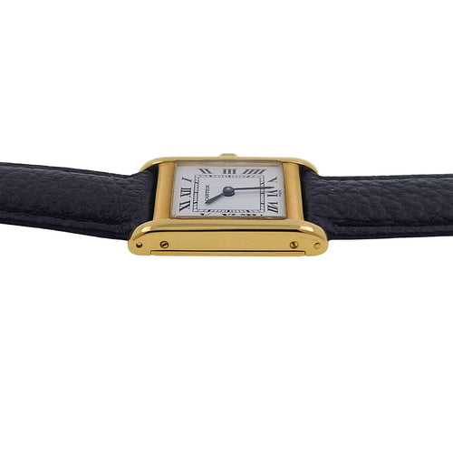 Tank Normale Grand modèle Cadran Paris 1973 GM LM Or 18k 78092 + Boucle Déployante Or 18k Calibre 78-1