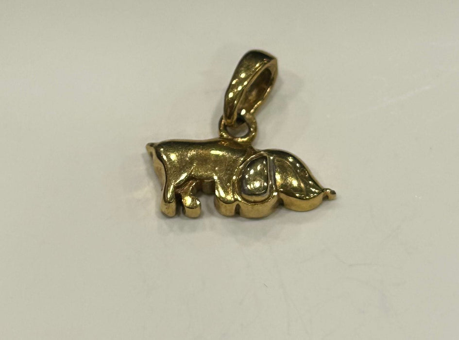 Pendentif Pendentif chien or jaune 58 Facettes LP731