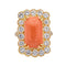 Bague 52 Bague Or jaune Corail, Diamant 58 Facettes 3981318RV