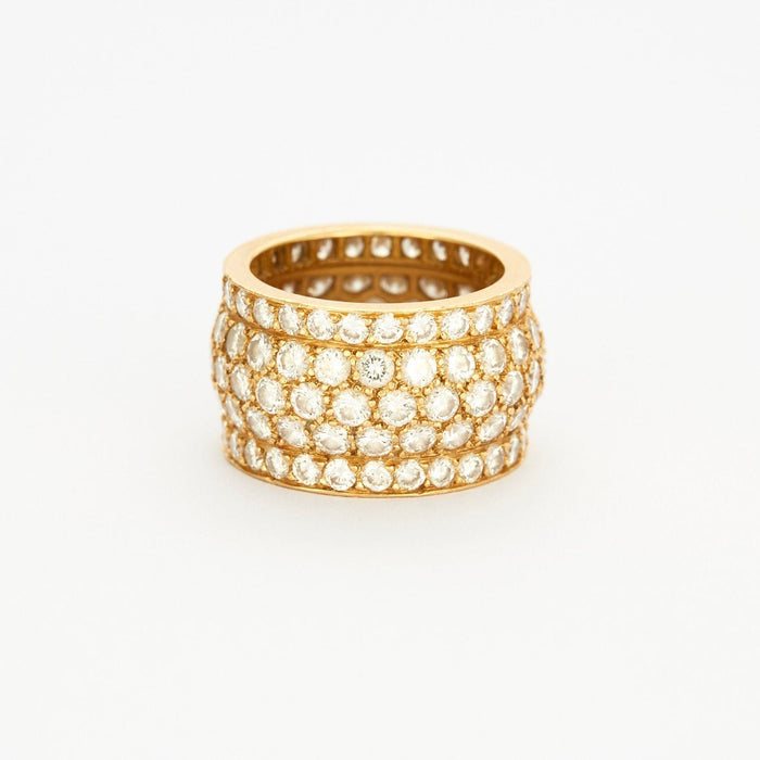 CARTIER - NIGERIA - Bague or jaune pavée de diamants