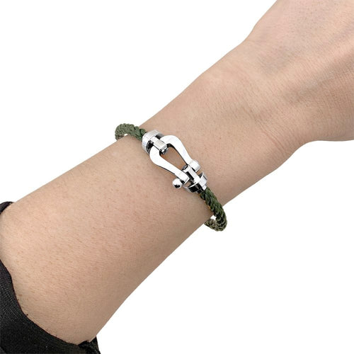 Bracelet Bracelet Fred, "Force 10", or blanc, corderie. 58 Facettes 35211