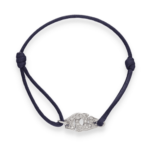 Bracelet Bracelet Dinh Van Menottes R10 – Or gris 18k et diamants – Réf. 341122 – Vers 2010 58 Facettes FB10798