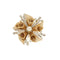 Broche Broche Rayonnante Or Deux Tons Diamants 58 Facettes