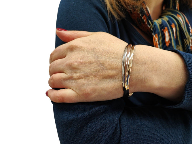 Bracelet Bracelet jonc 3 ors 58 Facettes Brac.3ors-1558