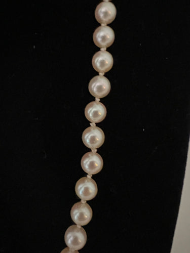Collier Collier 71 perles de culture blanche fermoir or 58 Facettes