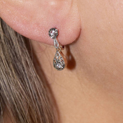 Boucles d'oreilles Boucles d'oreilles vintage en Platine et Diamants 58 Facettes D361039JC