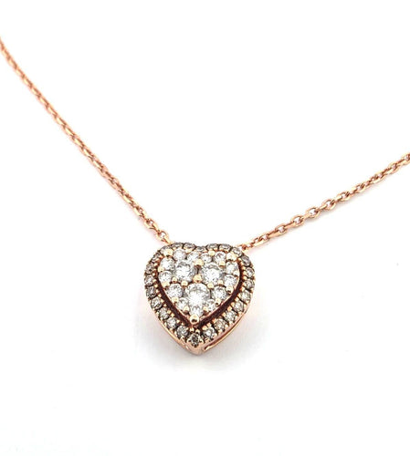 Collier Collier pendentif en or jaune avec diamants 58 Facettes