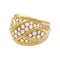 Bague 54 Bague pavage or jaune, diamants. 58 Facettes 33884