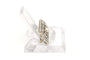 Broche Broche Art Déco en or blanc 18 carats sertie d'une perle et de diamants "taille" rose 58 Facettes B658