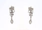 Boucles d'oreilles Boucles d’oreilles pendantes or blanc et diamants 58 Facettes