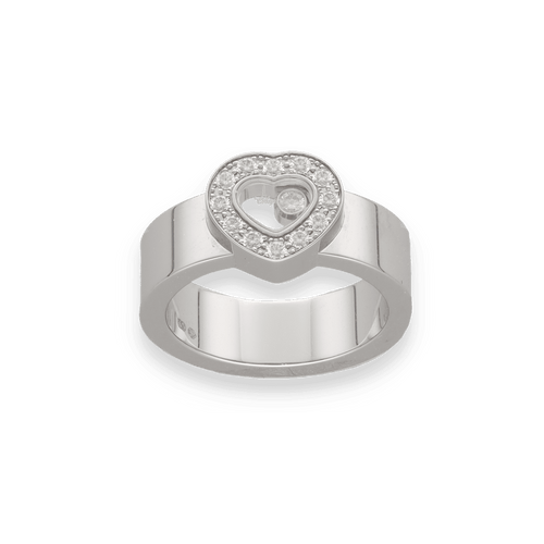 Bague Bague Chopard Happy Diamonds Or Gris 18k Diamants de 2021. Taille 53. Ref : 822936 58 Facettes
