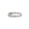 Bague 49 Demi alliance or blanc diamants 58 Facettes 220532R