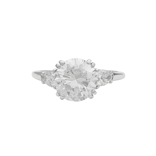 Bague 53 Bague diamant 2 carats, platine. 58 Facettes 31592