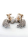 Boucles d'oreilles Boucles d'oreilles en platine avec des saphirs et des diamants 58 Facettes