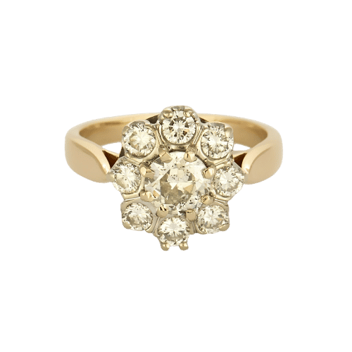 Bague 55 Bague en Or jaune et diamants 58 Facettes LJ 25-329