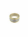 Bague 55.5 Bague en or jaune et blanc diamants certifiée HRD 58 Facettes