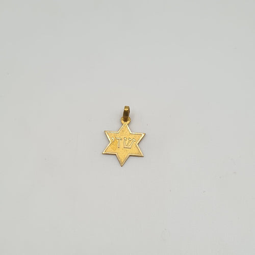 Pendentif Pendentif Étoile de David en or jaune 58 Facettes