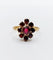 Bague 54.5 Bague marguerite vintage or rose et grenats 58 Facettes A05833