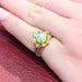 Bague 50 Bague florale en or jaune et perle 58 Facettes 30481