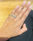 Bague 54 Bague trilogie platine, diamants 58 Facettes