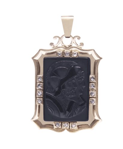 Pendentif Antiqua Or rose 18K Diamant