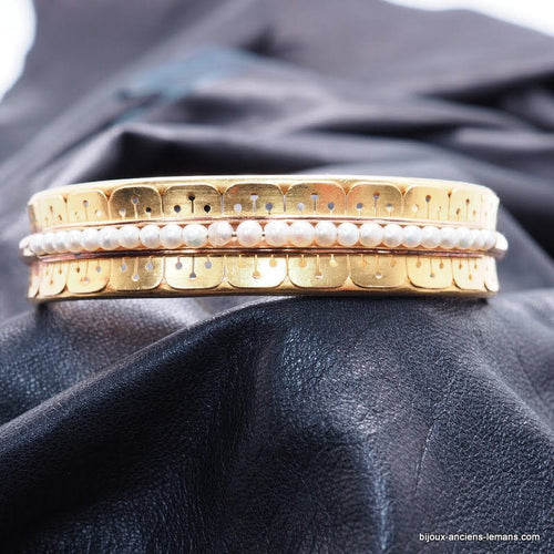 Bracelet Bracelet or et perles fines, époque Napoléon III 58 Facettes 4301