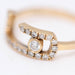 Bague 56 Rose gold ring with diamonds 58 Facettes E363471C