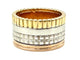 Bague 54 BOUCHERON - Collection "Quatre", bague 3 ors (rose, blanc et jaune) 58 Facettes