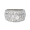 Bague 54 Bague Bandeau Or blanc Diamant 58 Facettes 4523450CN