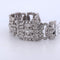 Bracelet Bracciale stile art déco en platine et diamants 58 Facettes