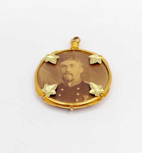 Pendentif Pendentif porte photo antique or jaune 58 Facettes A05403