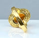 Bague 60 Bague or jaune, citrine 58 Facettes AB381