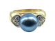Bague 52 Bague or jaune, perle de Tahiti et diamants 58 Facettes AB444