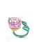 Bague 53 Bague titane et kunzite de 26,85 carats 58 Facettes 258820