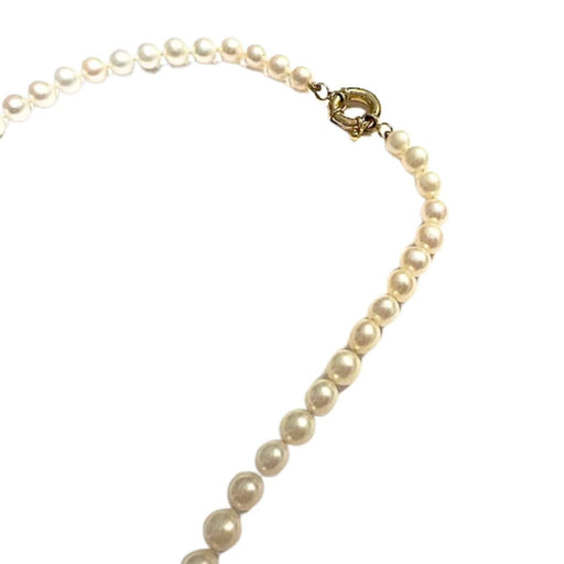 Collier Collier en or 18 carats d'époque contemporaine avec pendentif perle 58 Facettes Q47B