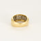 Bague 51,5 Bague jonc en or jaune, or blanc et diamants 58 Facettes B250481