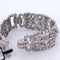 Bracelet Bracciale stile art déco en platine et diamants 58 Facettes