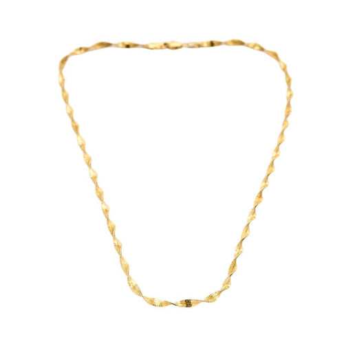 Collier Chaine torsadée or jaune 58 Facettes PAL30452