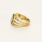 Bague 46 Bague vintage en or jaune diamants et aigue marine. 58 Facettes