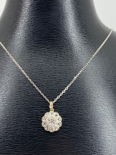 Pendentif Pendentif fleur en diamants 58 Facettes AB116