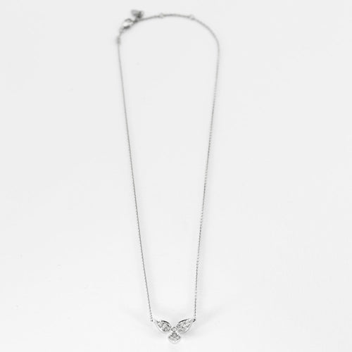 Collier or blanc pendentif en diamants