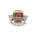 Bague 51 Bague - Or, Rubellite & Diamants 58 Facettes 240206R