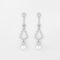Boucles d'oreilles Boucles d'oreilles pendantes diamants et perles 58 Facettes 1736