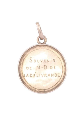 Pendentif Médaille or rose notre dame de la délivrande 58 Facettes 092091