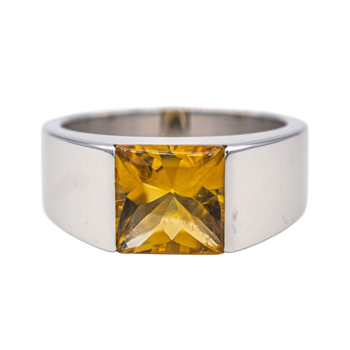 Bague 53 Cartier Bague Solitaire  Or blanc Citrine 58 Facettes 3451512RV