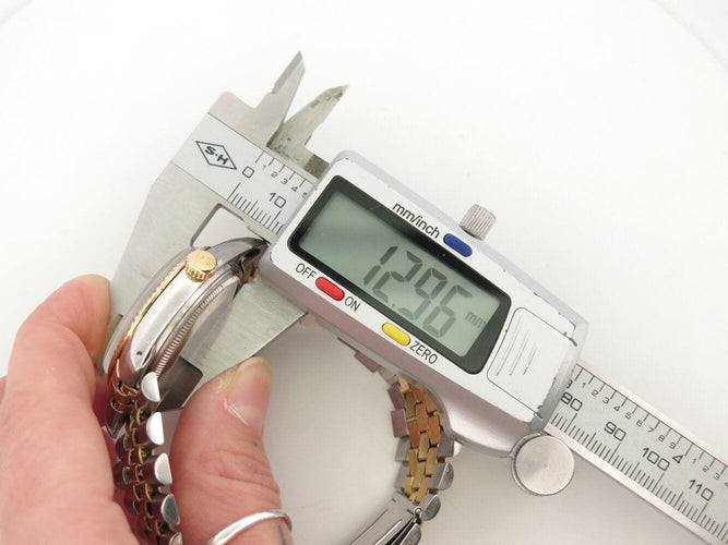 Montre vintage montre ROLEX datejust 16013 36 mm or et acier jubile automatique 58 Facettes 271034