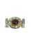 Broche Broche or rubis 2,5 ct et diamants 1 ct 58 Facettes 47101