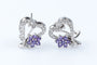 Bague Bague coeurs et fleurs en or blanc 18 carats 58 Facettes 111.20995-53