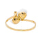Bague 58 Bague Toi & Moi Or jaune Perle, Diamant 58 Facettes 3105054CN